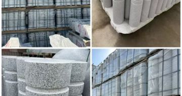 攀枝花 芝麻白花岗岩挡车柱、隔离柱多少钱