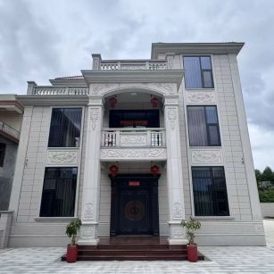 攀枝花 芝麻白石材别墅干挂案例展示