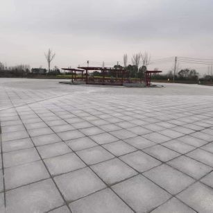 攀枝花 芝麻白火烧面-公园广场地铺效果